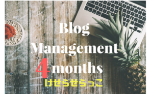 Blog 運営４カ月